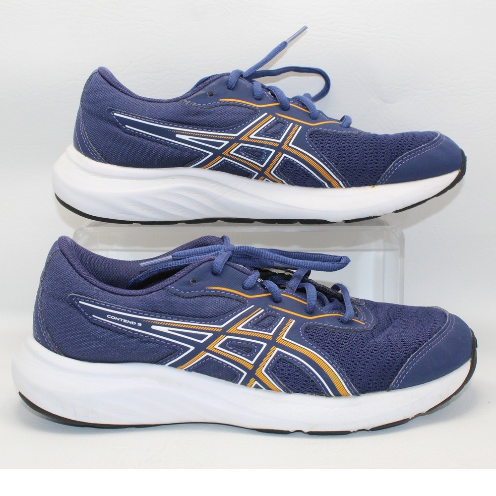 Asics Gel Contend 9 Running Shoes Mens 7 / Womens 8.5 Indigo Blue White Orange